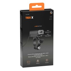 Αδιάβροχος Φορτιστής Κινητού Trek X 12/24V 48W της σειράς Optiline με 2 θύρες USB Type A και USB Type C, Καλώδιο 180 cm, Βύσμα S