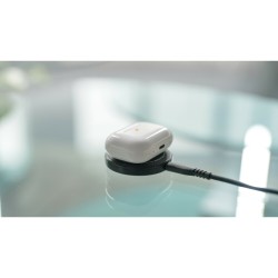 Μαγνητικός, Ασύρματος Φορτιστής Mag Wireless Charging Pad 3 in 1 της σειράς Optiline για Qi Ασύρματη φόρτιση συσκευών με θύρα US
