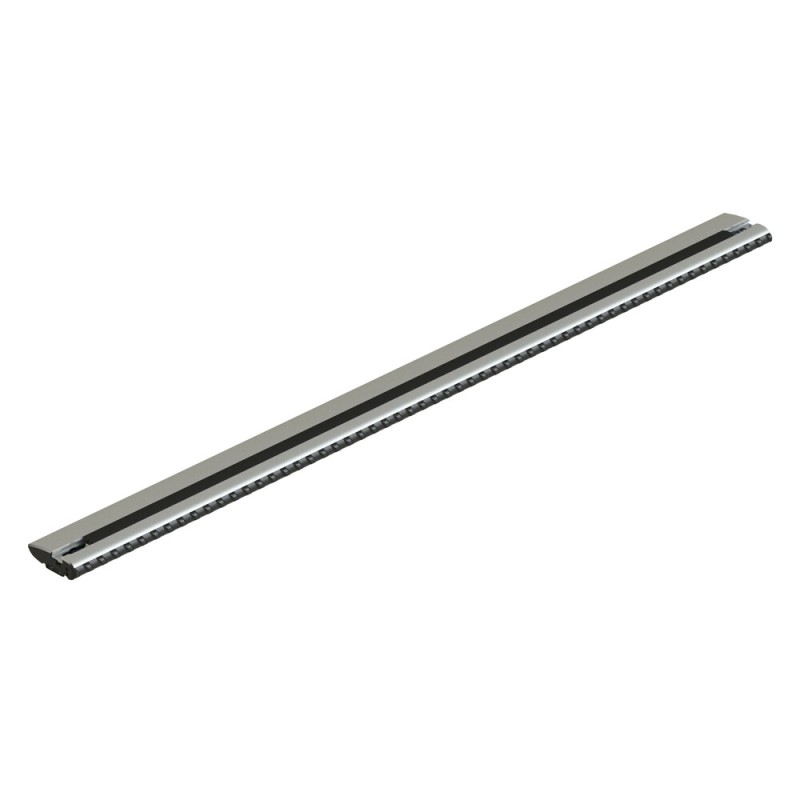 ΜΠΑΡΑ ΟΡΟΦΗΣ ΑΛΟΥΜΙΝΙΟΥ 124cm ΑΣΗΜΙ SILENZIO CX ORIGINE SYSTEM (STANDARD / FLUSH RAILING) NORDRIVE - 1 ΤΕΜ.