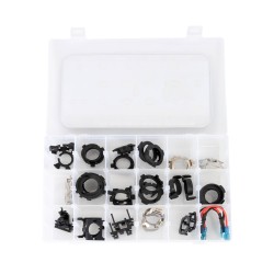 KIT ΜΕ ΑΝΤΑΠΤΟΡΕΣ ΓΙΑ ΛΑΜΠΕΣ LED 36 ΤΕΜΑΧΙΩΝ ΣΕ ΒΑΛΙΤΣΑΚΙ ΠΛΑΣΤΙΚΟ M-TECH