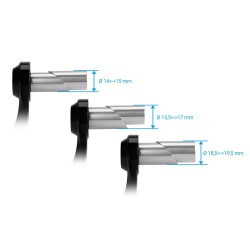 ΠΡΟΣΤΑΤΕΥΤΙΚΟ ΜΑΝΕΤΑΣ ΦΡΕΝΟΥ MOTO 1419,5mm ΑΛΟΥΜΙΝΙΟΥ ΜΑΥΡΟ/ΑΣΗΜΙ ΧΡΩΜΑ PARAXITE - 1 ΤΕΜ.