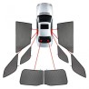 CarShades - ΚΟΥΡΤΙΝΑΚΙΑ  CAR SHADES ΓΙΑ TESLA MODEL X 5D 2016+- 8 ΤΕΜ. (PVC.TES-MODX-5-A)