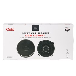 ΗΧΕΙΑ 2 ΔΡΟΜΩΝ 5,25inc 130mm ΣΤΡΟΓΓΥΛΑ 120W 86dB OSIO - 2 ΤΕΜ.