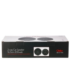 ΗΧΕΙΑ 2 ΔΡΟΜΩΝ 6,5inc 165mm ΣΤΡΟΓΓΥΛΑ 200W 86dB OSIO - 2 ΤΕΜ.