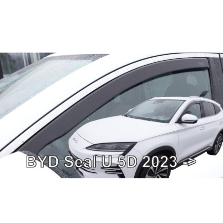 ΑΝΕΜΟΘΡΑΥΣΤΕΣ ΓΙΑ BYD SEAL U 5D 2023+ ΣΕΤ ΑΥΤΟΚΙΝΗΤΟΥ ΑΠΟ ΕΥΚΑΜΠΤΟ ΦΙΜΕ ΠΛΑΣΤΙΚΟ HEKO - 4 ΤΕΜ.