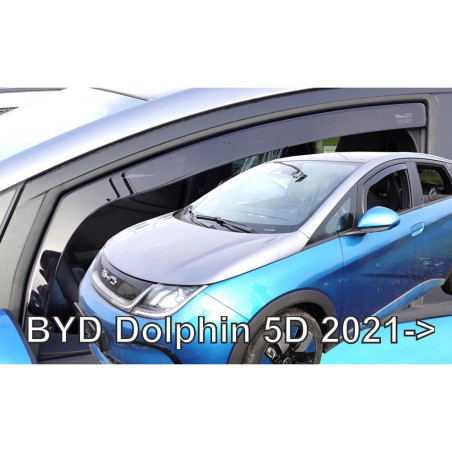 ΑΝΕΜΟΘΡΑΥΣΤΕΣ ΓΙΑ BYD DOLPHIN 5D 2021+ ΣΕΤ ΑΥΤΟΚΙΝΗΤΟΥ ΑΠΟ ΕΥΚΑΜΠΤΟ ΦΙΜΕ ΠΛΑΣΤΙΚΟ HEKO - 4 ΤΕΜ.