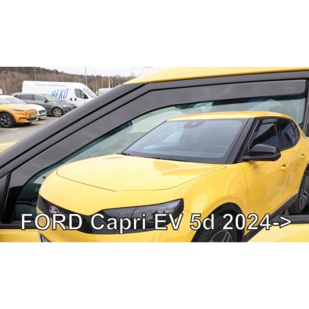 ΑΝΕΜΟΘΡΑΥΣΤΕΣ ΓΙΑ FORD CAPRI EV 5D 2024+ ΣΕΤ ΑΥΤΟΚΙΝΗΤΟΥ ΑΠΟ ΕΥΚΑΜΠΤΟ ΦΙΜΕ ΠΛΑΣΤΙΚΟ HEKO - 4 ΤΕΜ