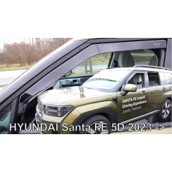 ΑΝΕΜΟΘΡΑΥΣΤΕΣ ΓΙΑ HYUNDAI SANTA FE V 5D 2023+ ΣΕΤ ΑΥΤΟΚΙΝΗΤΟΥ ΑΠΟ ΕΥΚΑΜΠΤΟ ΦΙΜΕ ΠΛΑΣΤΙΚΟ HEKO - 4 ΤΕΜ.