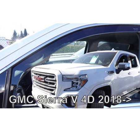 ΑΝΕΜΟΘΡΑΥΣΤΕΣ ΓΙΑ GMC SIERRA V 4D 2018+ ΖΕΥΓΑΡΙ ΑΠΟ ΕΥΚΑΜΠΤΟ ΦΙΜΕ ΠΛΑΣΤΙΚΟ HEKO - 2 ΤΕΜ.