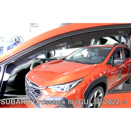ΑΝΕΜΟΘΡΑΥΣΤΕΣ ΓΙΑ SUBARU CROSSTREK III (GU) 5D 2022+ ΣΕΤ ΑΥΤΟΚΙΝΗΤΟΥ ΑΠΟ ΕΥΚΑΜΠΤΟ ΦΙΜΕ ΠΛΑΣΤΙΚΟ HEKO - 4 ΤΕΜ