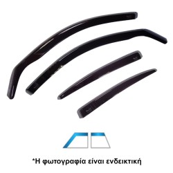 ΑΝΕΜΟΘΡΑΥΣΤΕΣ ΓΙΑ SUBARU FORESTER (SL) 5D 2024+ ΣΕΤ ΑΥΤΟΚΙΝΗΤΟΥ ΑΠΟ ΕΥΚΑΜΠΤΟ ΦΙΜΕ ΠΛΑΣΤΙΚΟ HEKO - 4 ΤΕΜ