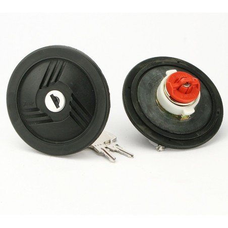 ΤΑΠΑ ΒΕΝΖΙΝΗΣ ΜΕ ΚΛΕΙΔΙ ΓΙΑ VOLVO 142-144-145-164-242-244 1977 / 264 1977 ΣΕ ΜΑΥΡΟ ΧΡΩΜΑ FARMA - 1 τεμ.