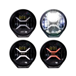 ΠΡΟΒΟΛΕΑΣ ΣΤΡΟΓΓΥΛΟΣ DRIVING LIGHT BLACK SERIES LED 12-48V 80W 5.700K 11.000lm 220mm mTECH -  1 ΤΕΜ.