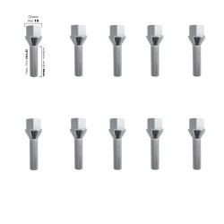 ΜΠΟΥΛΟΝΙΑ ΚΩΝΙΚΑ 12x1,25 (42mm) (19) SIMONI RACING - 10 ΤΕΜ.
