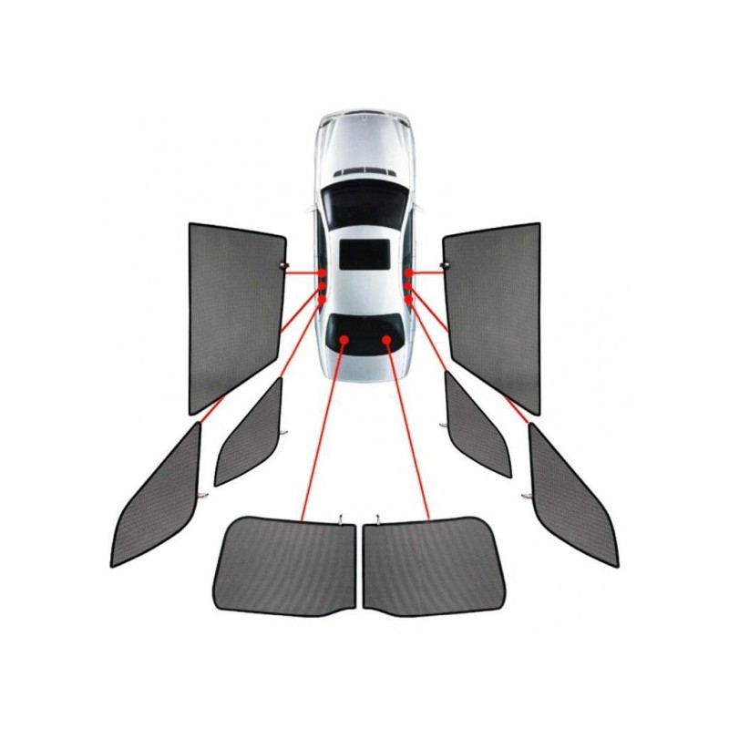 CarShades - ΚΟΥΡΤΙΝΑΚΙΑ  CAR SHADES ΓΙΑ MERCEDES EQC 5D 2019+ - 8 ΤΕΜ. (PVC.MB-EQC-5-A)