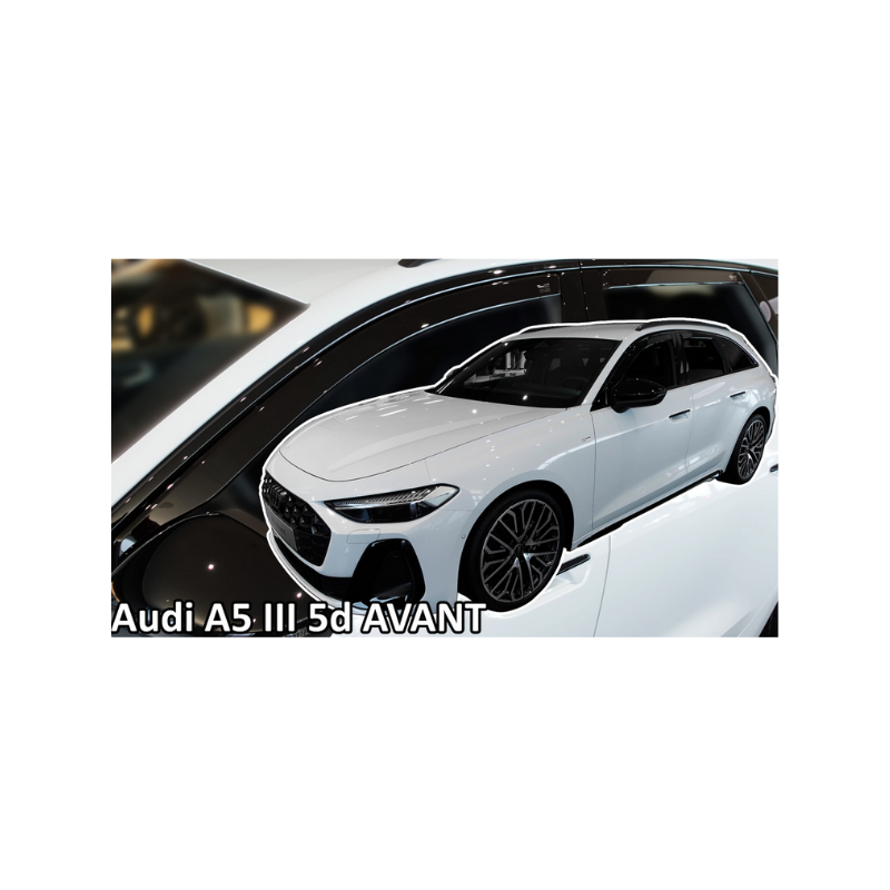 ΑΝΕΜΟΘΡΑΥΣΤΕΣ ΓΙΑ AUDI A5 3 (B10) 5D 2024+ ΣΕΤ ΑΥΤΟΚΙΝΗΤΟΥ ΑΠΟ ΕΥΚΑΜΠΤΟ ΦΙΜΕ ΠΛΑΣΤΙΚΟ HEKO - 4 ΤΕΜ.