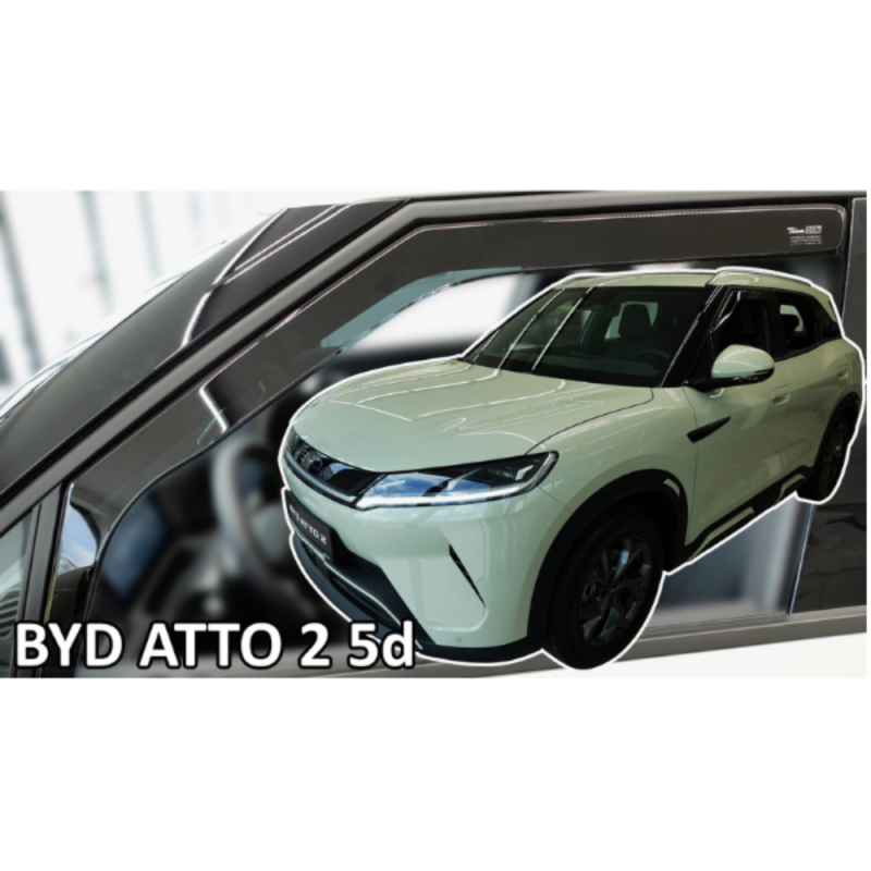 ΑΝΕΜΟΘΡΑΥΣΤΕΣ ΓΙΑ BYD ATTO 2 5D 2024+ ΖΕΥΓΑΡΙ ΑΠΟ ΕΥΚΑΜΠΤΟ ΦΙΜΕ ΠΛΑΣΤΙΚΟ HEKO - 2 ΤΕΜ.