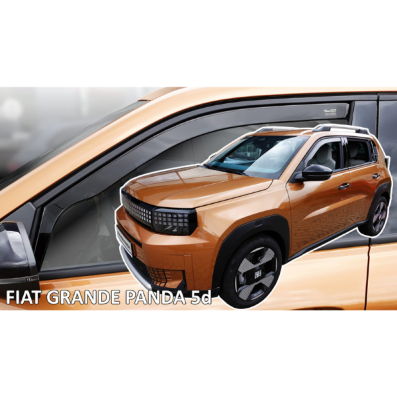 ΑΝΕΜΟΘΡΑΥΣΤΕΣ ΓΙΑ FIAT GRANDE PANTA /GRANDE PANTA HYBRID /GRANDE PANDA ELECTRIC 5D 2025+ ΖΕΥΓΑΡΙ ΑΠΟ ΕΥΚΑΜΠΤΟ ΦΙΜΕ ΠΛΑΣΤΙΚΟ HEKO
