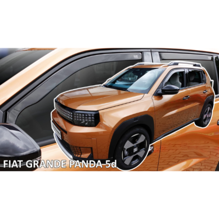 ΣΕΤ ΑΝΕΜΟΘΡΑΥΣΤΕΣ ΓΙΑ FIAT GRANDE PANTA /GRANDE PANTA HYBRID /GRANDE PANDA ELECTRIC 5D 2025+ ΖΕΥΓΑΡΙ ΑΠΟ ΕΥΚΑΜΠΤΟ ΦΙΜΕ ΠΛΑΣΤΙΚΟ 