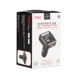 FM TRANSMITTER ΑΝΑΠΤΗΡΑ 12V ΜΕ BLUETOOTH OFT-4260BT ΦΟΡΤΙΣΤΗ USB TYPE-A + USB TYPE-C OSIO