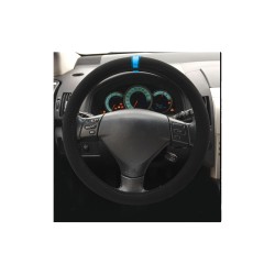 ΚΑΛΥΜΜΑ ΤΙΜΟΝΙΟΥ CARRERA LOOK BLUE ΜΑΥΡΟ ΜΕ ΜΠΛΕ ΡΙΓΑ ΜΙΚΡΟΦΙΜΠΡΑ 37-39cm SIMONI RACING  - 1 τεμ.