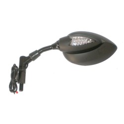 Καθρέφτης Αριστερός CARBON ME LED Μαύρος UNIVERSAL