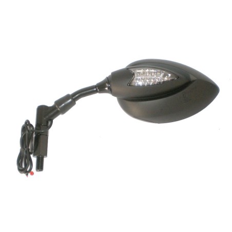 Καθρέφτης Αριστερός CARBON ME LED Μαύρος UNIVERSAL