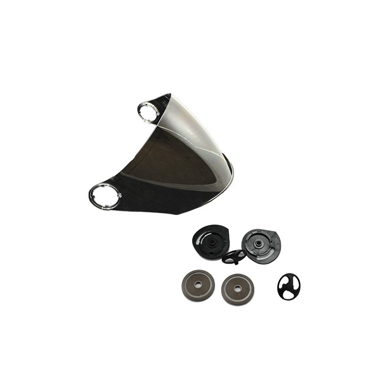 Ζελατίνα STR SPORTY CLEAR Σετ με Κουμπώματα  (Ανοιχτά Κράνη)