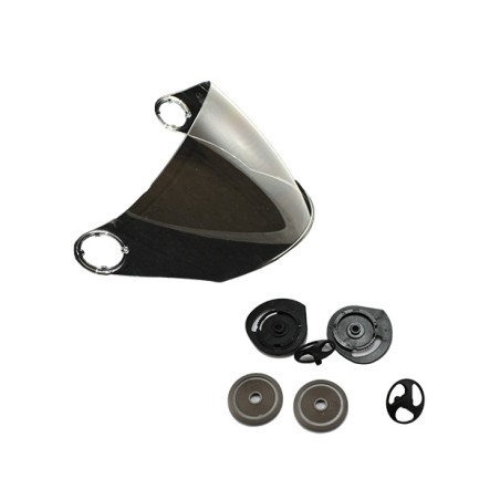 Ζελατίνα STR SPORTY CLEAR Σετ με Κουμπώματα  (Ανοιχτά Κράνη)