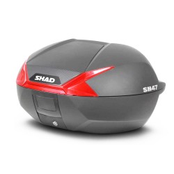 Βαλιτσάκι SHAD SH47/D0B47206  Μαύρο με Κόκκινο Κρύσταλλο και Βάση