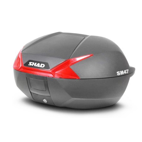 Βαλιτσάκι SHAD SH47/D0B47206  Μαύρο με Κόκκινο Κρύσταλλο και Βάση
