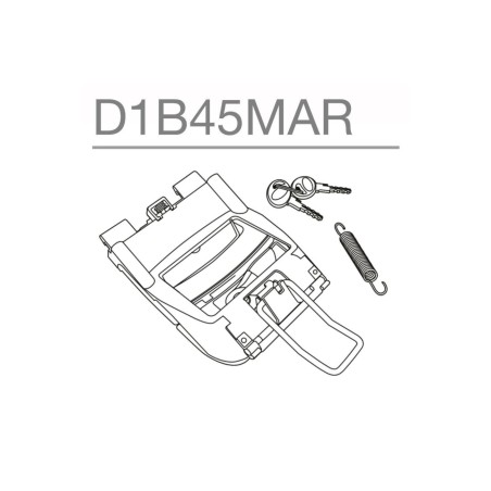 Ανταλλακτικό SHAD/D1B45MAR SH45 & SH40 Μηχανισμός και Κλειδαριά
