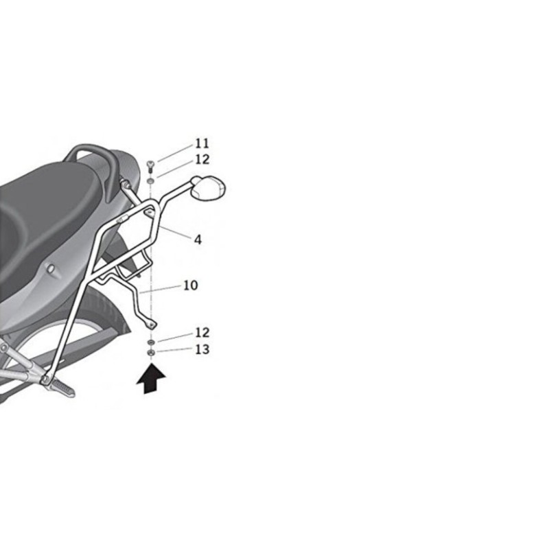 Αξεσουάρ SHAD S0BN61SF SIDE MASTER SUZUKI BANDIT 650 07-'11
