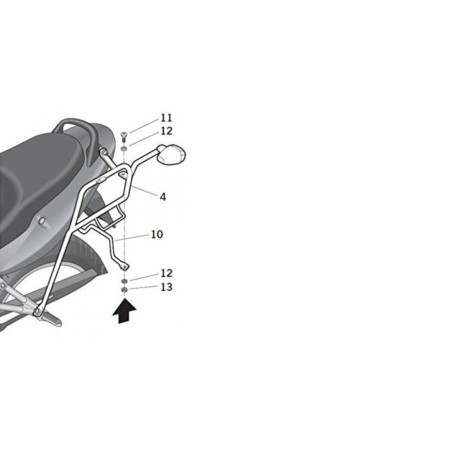 Αξεσουάρ SHAD S0BN61SF SIDE MASTER SUZUKI BANDIT 650 07-'11