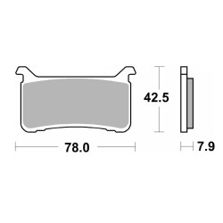 Τακάκια SBS 947RST FA700 FR