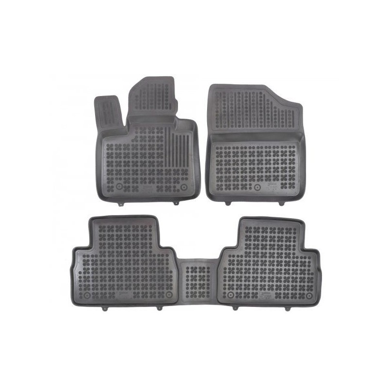 Λαστιχένια πατάκια Rezaw Plast για HYUNDAI Santa Fe IV (2020-2023) - 5 seats τύπου σκαφάκι - 3τμχ.