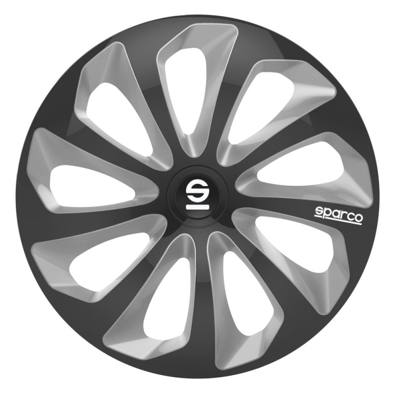 Τάσια Τροχών Sicilia 13'' μαύρο- ασημί 4τμχ Sparco