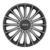 Τάσια Τροχών Treviso 15'' μαύρο- ασημί 4τμχ Sparco
