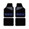 Μοκέτα Μαύρη με Μπλε logo 4τμχ Sparco