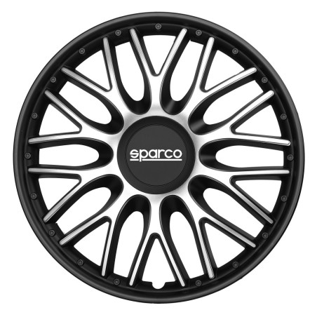 Τάσια Τροχών Roma 14'' ασημί- μαύρο 4τμχ Sparco