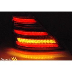 Πίσω φανάρια led για Mercedes W221 S-class (2005-2011) - facelift design με τρεχούμενο φλας - σετ 2τμχ.