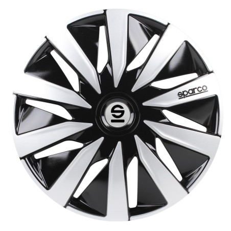 Τάσια Τροχών Lazio 15" μαύρο- ασημί 4τμχ Sparco