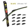 Υαλοκαθαριστήρες SportFlat 15" (375mm) 1τμχ Imuri