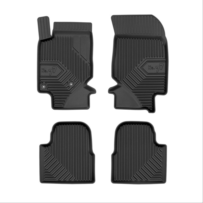 Πατάκια Αυτοκινήτου No77 Σκαφάκια για Citroen C4 III 2020- Peugeot 2008 2019- 4τμχ Frogum