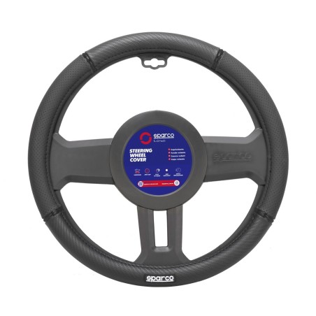 Κάλυμμα Τιμονιού Συνθετικό μαύρο 1τμχ Sparco