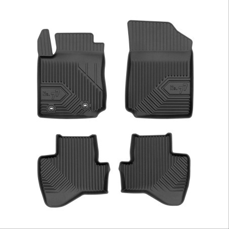 Πατάκια Αυτοκινήτου No77 Σκαφάκια για Toyota Aygo 2014-2022 4τμχ Frogum