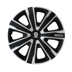 Τάσια Τροχών Palermo 15'' μαύρο-ασημί 4τμχ Sparco