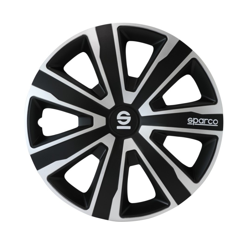 Τάσια Τροχών Palermo 15'' μαύρο-ασημί 4τμχ Sparco