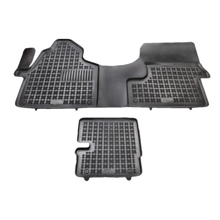 Λαστιχένια πατάκια Rezaw Plast για MERCEDES Sprinter (2006-2018) / Sprinter (2018+) - 2 seats - τύπου σκαφάκι - 3τμχ.