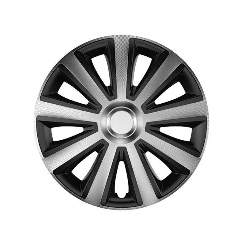 Τάσια Versaco Carbon Aviator Ασημί / Μαύρο - 14'' - 4τμχ.